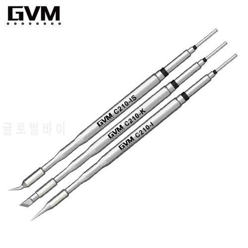 Sunshine GVM-C210 Tips Universal JBC C210 Soldering Iron Tip Compatible For Xsoldering T210 And Sugon T26 Soldering Station Hand