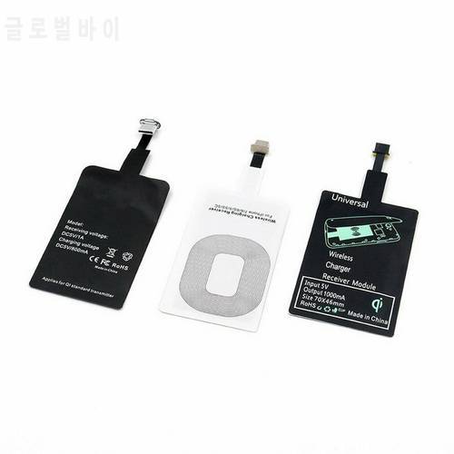 Wireless Charger Receiver Universal Charging Adapter Support LED Micro USB Type C For iPhone 5 6 7 Android Induction Receiver