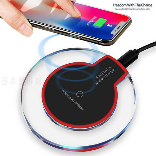 Qi Wireless Charger Pad for iPhone XS Max XR Samsung Galaxy S7 S8 Wireless Charging Stand for Universal Phone Wireless Charger