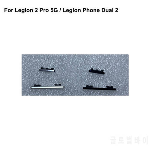 Black Side Button For Lenovo Legion 2 pro 5G upper Power On Off Button + Volume Button Side Buttons Set For Legion Phone Duel 2