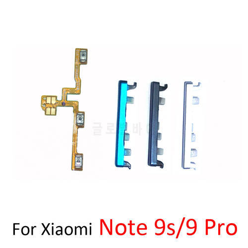 Power Volume Button Flex For Xiaomi Redmi Note 9s 9 Pro Original Phone Housing Frame On Off Side Key Parts For Redmi 9s 9 Pro