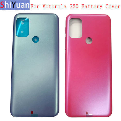 Battery Cover Back Rear Door Housing Back Case For Motorola Moto G20 XT2128-1 XT2128-2 Battery Cover Replacement Parts