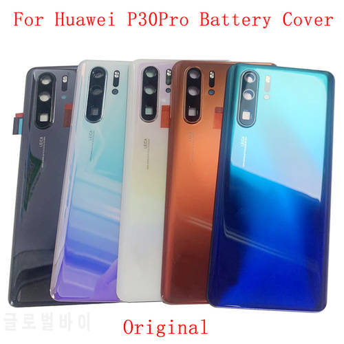 Original Battery Cover Back Rear Door Housing Case For Huawei P30 Pro P30Pro Back Cover with Camera Frame Logo Replacement Parts