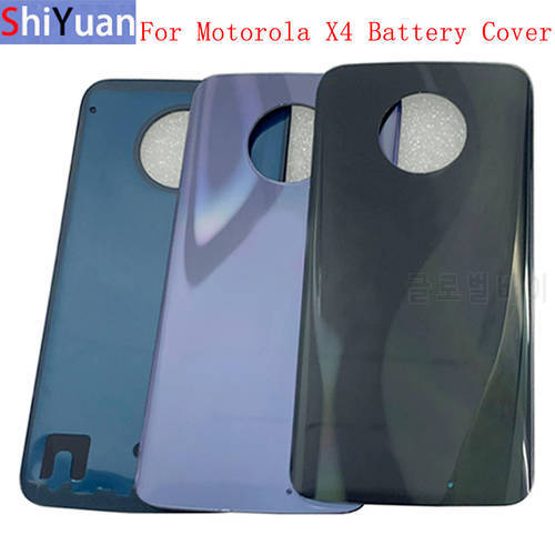 Battery Cover Rear Door Panel Housing Case For Motorola Moto X4 XT1900 Back Cover with Logo Replacement Parts
