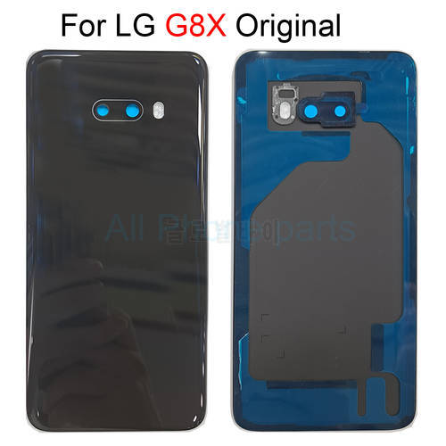 100% Original Glass Back Battery Cover Rear Glass Door Housing Case For LG G8X ThinQ LMG850EMW Replacement Battery Cover V50S
