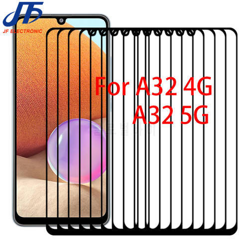 10Pcs/Lot For Samsung Galaxy A32 5G A326 Touch Screen Panel LCD Front Outer Glass Lens A32 4G A325 Front Glass With OCA Glue