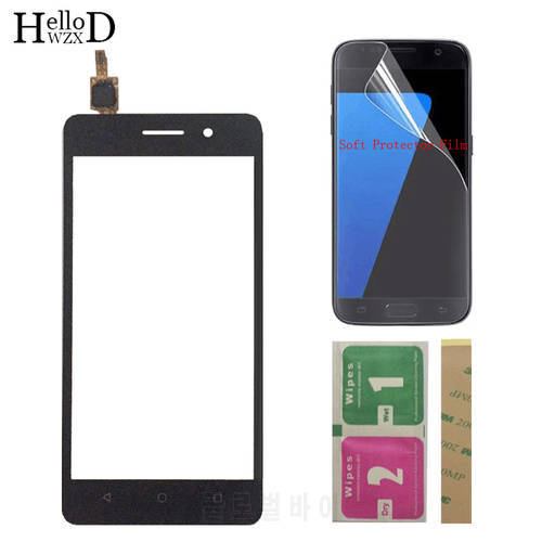 Phone Touch Screen TouchScreen For Huawei Honor 4C Touch Glass Front Glass Digitizer Panel Lens Sensor + Protector Film 3M Glue