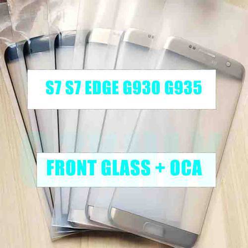 10pcs/lot GLASS + OCA LCD Front Outer Lens For Samsung Galaxy S7 Edge S7edge G935 G930 Touch Screen Panel