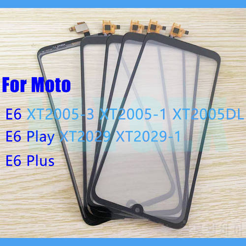 10pcs Touch Glass + OCA LCD Front Outer Lens For Motorola Moto E6 Play Plus XT2005 XT2029 Touch Digitizer Screen Panel