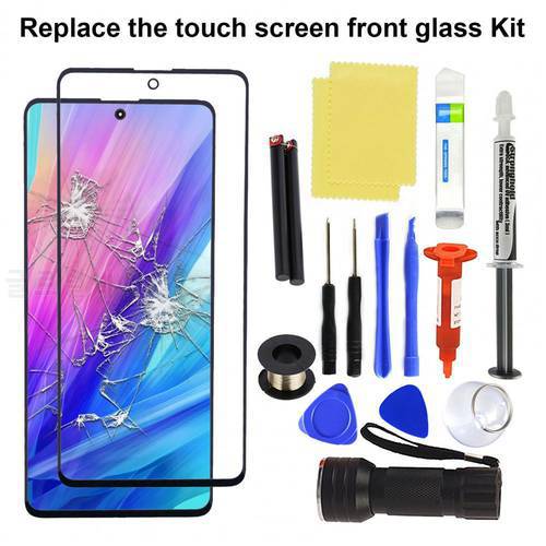 Ultra-thin Phone Glass Screen Replacement Phone Front Outer Touch Screen Repair Kit for Samsung Galaxy A01 A11 21 31 41 51 71