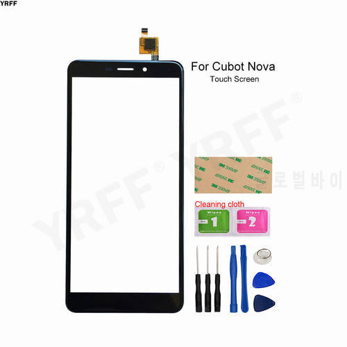 New Glass Panel Lens Sensor For Cubot Nova Touch Screen Digitizer Front Glass Assembly Repair parts Good Quality