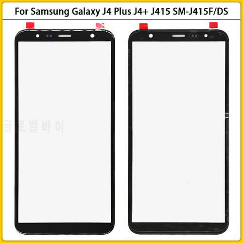 10PCS For Samsung Galaxy J4 Plus J4+ J415 J415F Touch Screen LCD Front Outer Glass Panel Lens Touchscreen Glass Cover OCA Replac