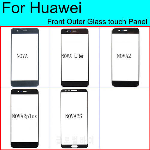 For Huawei Nova Lite 2 2s Plus Touch Screen Glass Panel sensor Touchscreen Panel Front Outer Repair Spare Parts