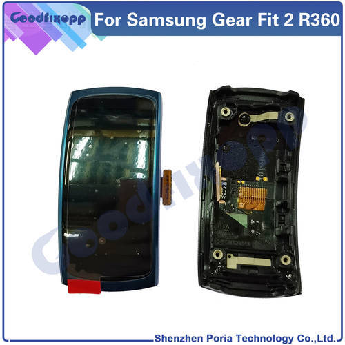 For Samsung Gear Fit 2 SM-R360 R360 GH97-19001 Watch LCD Display Touch Screen Digitizer Assembly With Frame Replacement
