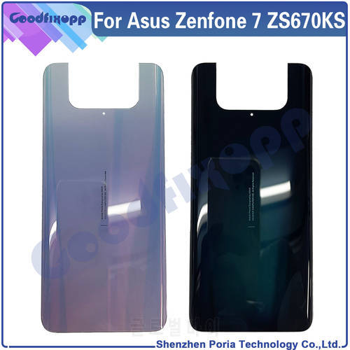 For Asus Zenfone 7 ZS670KS Phone Housing Shell Battery Cover Back Case Rear Cover For Asus Zenfone7 ASUS_I002D I002D