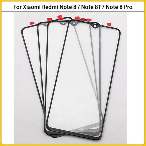 New For Xiaomi Redmi Note 8T Touch Screen LCD Display Front Glass Panel Note8 Note 8 Pro Outer Glass Screen Lens Replacement