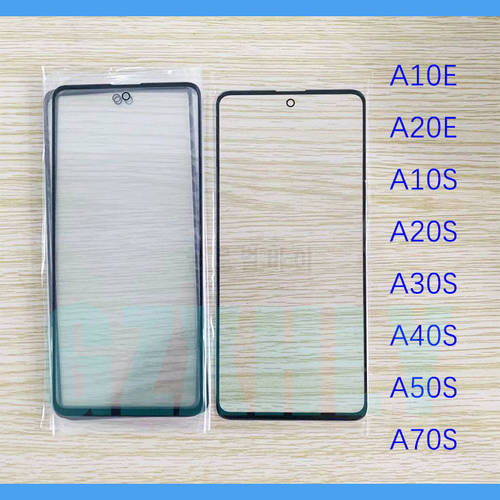 10Pcs/Lot For Samsung Galaxy A20E A10S A20S A30S A40S A50S A70S A10E Touch Screen Front Glass Panel LCD Outer Lens Glass