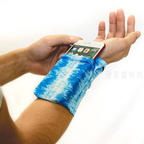 Portable Sport Armband Run Bag Wristband Badminton Tennis Sweatband Wrist Support Pocket Wrist Wallet Pouch