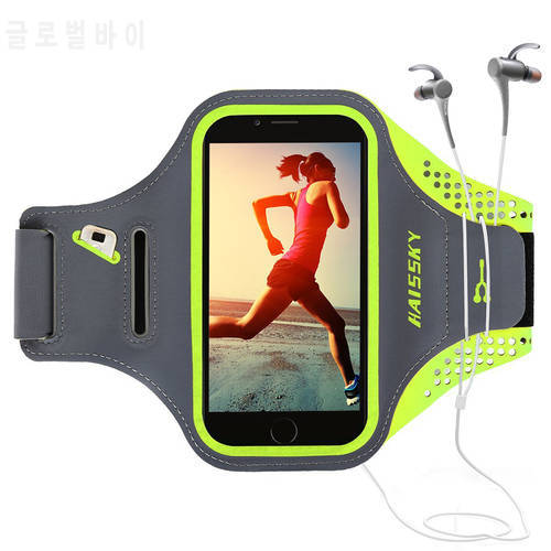HAISSKY Classic Running Sport Armbands Phone Pouch For iPhone 14 13 12 11 Pro Max Arm Band Bag For Samsung S22 Xiaomi 11 Google