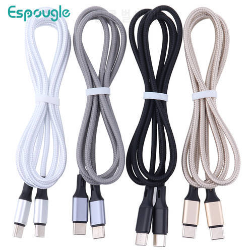 100pcs 1M USB C To USB Type-C 2A Fast Charge Data Cable for Huawei P30 Samsung Xiaomi Redmi Mobile Phone Charging Wire Line