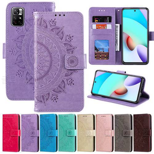 Flip Cover for Redmi Note 11 11S 11Pro 10 9 8 Embossed Floral PU Leather Wallet Case Redmi 10A 10C 10 9A 9C 9 8A M4 Pro/X3NFC