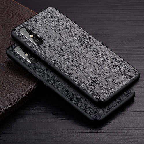 Case for Xiaomi Redmi 9A funda bamboo wood pattern Leather phone cover Luxury coque for xiaomi redmi 9a case capa