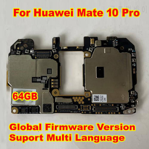 Global Firmware MainBoard For Huawei Mate 10 Pro Motherboard Full Chips logic board google Circuits Card Fee Plate Flex Cable