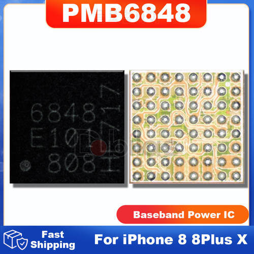 10Pcs/Lot PMB6848 6848 For iPhone 8 8Plus X Baseband Power IC BBPMU_K BGA Power Supply Chip Integrated Circuits Parts Chipset