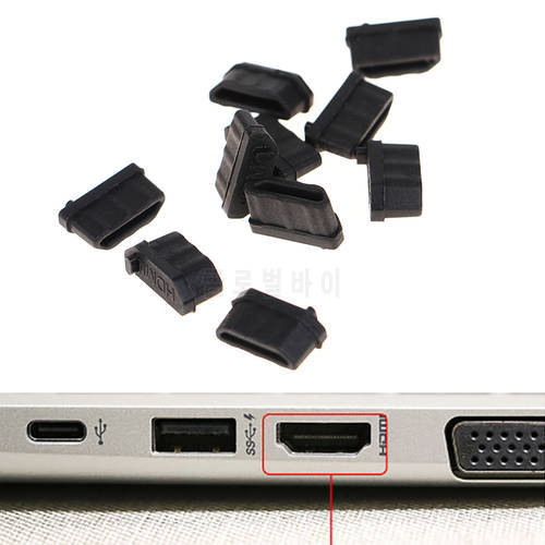 10pcs Protective Cover Rubber Covers Dust Cap For HDMI-compatible Female Dust Plug Charging Port Protector Cap