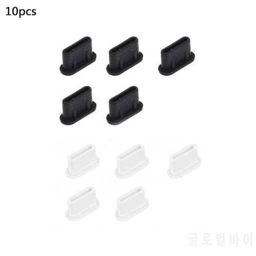 10PCS Mobile Phone Type C Anti Dust Plug Silicone USB C Charging Port Stopper Protector for Apple Huawei Samsung