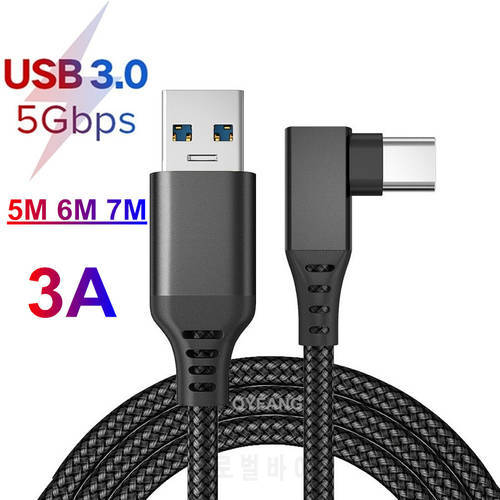USB 5M 6M 7M 5Gbps VR Cable Quick Charge QC3.0 Smartphone Oculus VR Headset Accessorie for Oculus Quest 2 Link 5M 6M 7M Cable