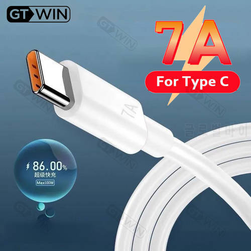 7A Fast Charge Cable USB Type C Cable For Huawei Mate 40 50 Xiaomi redmi note 11 pro Fast Charging USB C Data Charge Cable Wires