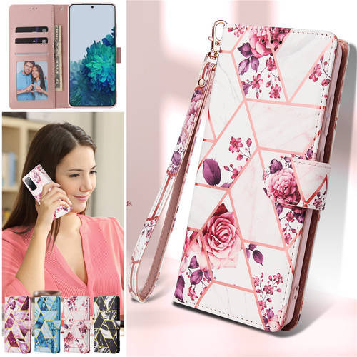 Flip Leather Phone Case for Samsung Galaxy S21 Ultra S20 FE S10 S9 S8 Plus Note 20 10 Lite Fashion Wallet Card Cover Coque Etui