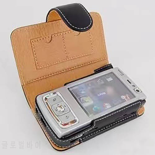 Fashion leather case flip leather cover for Nokia N95 in stock free shiping