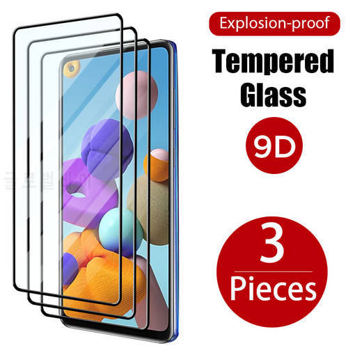 3PC Tempered Glass For Samsung A51 A52 A50 A71 A72 A12 A21S Screen Protector Glass For Samsung S21 Ultra S20 FE S10 Plus S20