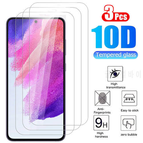 3Pcs Full Cover For Samsung Galaxy S21 FE Glass Screen Protector On Samsun Galaxi S20 FE S 20 21 FE S21Fe S 21FE Protective Film