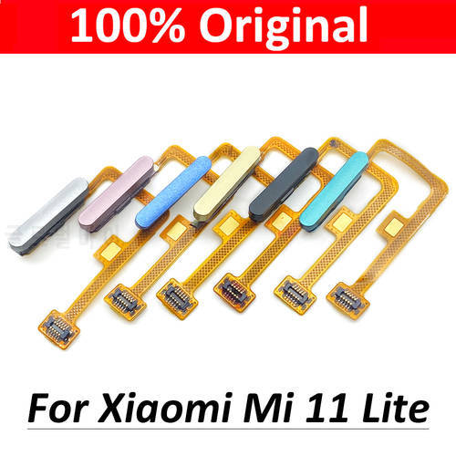 Original Fingerprint Scanner For Xiaomi Mi 11 Mi11 Lite ID Home Button Fingerprint Menu Return Key Recognition Sensor Flex Cable