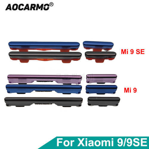Aocarmo For Xiaomi Mi 9 / 9 SE 9se Power On Off Button + Volume Up Down Buttons Mi9 Mi9SE Side Switch Key Replacement Part