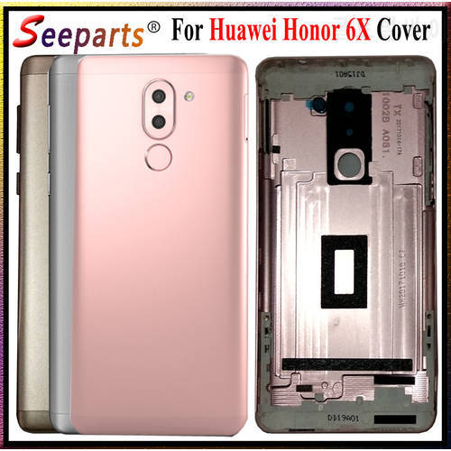 For Huawei Honor 6X Battery Cover Rear Door Back Housing Case Honor6X Replacement Parts 5.5