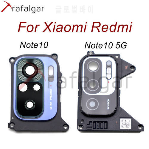 Trafalgar Rear Back Camera Glass Lens Cover For Xiaomi Redmi Note 10/Note10 Pro 5G Camera Glass+Frame Holder Bezel Replacement
