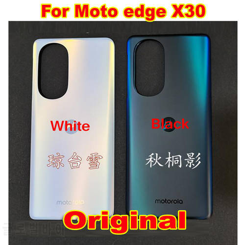 100% Original Best Back Battery Cover Housing Door Rear Case Phone Lid For Lenovo Motorola Moto Edge X30 Shell Replacement