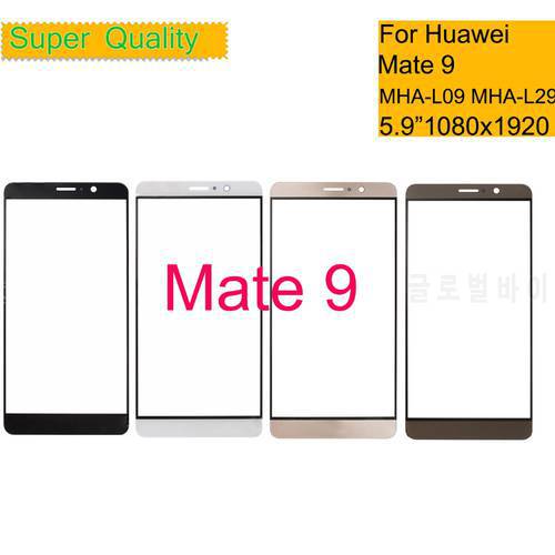10Pcs/Lot For Huawei MATE 9 Touch Screen Panel Front Outer LCD Glass Lens Replacement