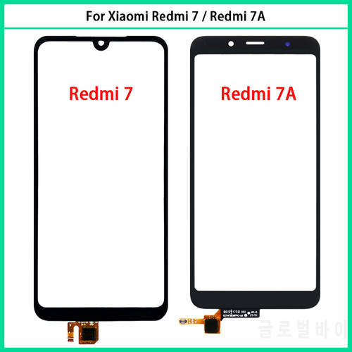 New For Xiaomi Redmi 7 7A Touch Screen Panel Digitizer Sensor LCD Front Glass For Xiaomi Redmi 7A TouchScreen Glass Replace