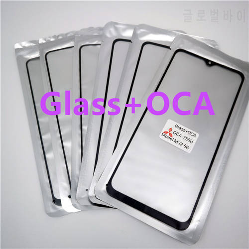 5PCS/Lots Front GLASS + OCA For Samsung Galaxy A6 A7 A8s A8 Plus A9 2018 Touch Screen Panel Outer Lens Refurbish Replacement