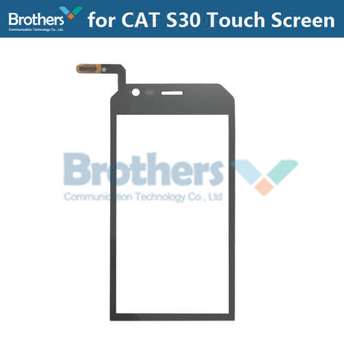 Touch Screen Digitizer for CAT S30 Touch Panel Front Glass for CAT S30 Touch Glass Digitizer Phone Replacement Black AAA Working