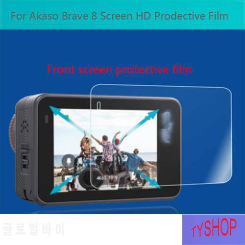 2/3PCS/Lot For Akaso Brave 8 Front Back Screen HD Scratch Protective Film Brave 8 Motion Camera Screen Protector
