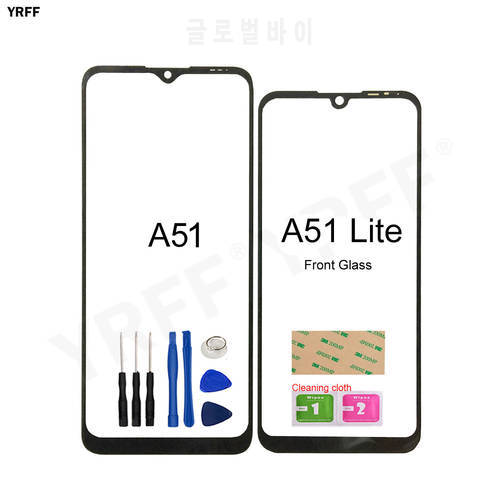 For ZTE Blade A51 Lite Touch Screen Panel (No Touch Screen) Outer For ZTE Blade A51 Front Glass Panel Cover Repair 3M Glue