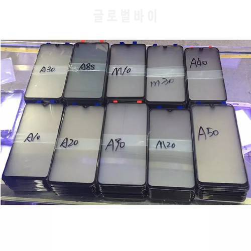 10pcs/lot GLASS +OCA LCD Front Outer Lens For Samsung Galaxy M10 M20 M30 A10S A20E A20S A30S Touch Screen Panel