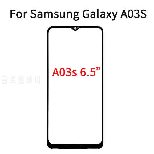 For Samsung Galaxy A03S Touch Screen Front Glass Panel LCD Outer Display Lens A03S Front Glass Replacement