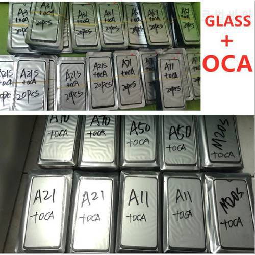 10Pcs Laminate OCA Glass Replacement For Xiaomi 9 9A 9T Note 9 S POCA X3 M3 Pro For Redmi 9C Front Glass LCD Outer Display Panel